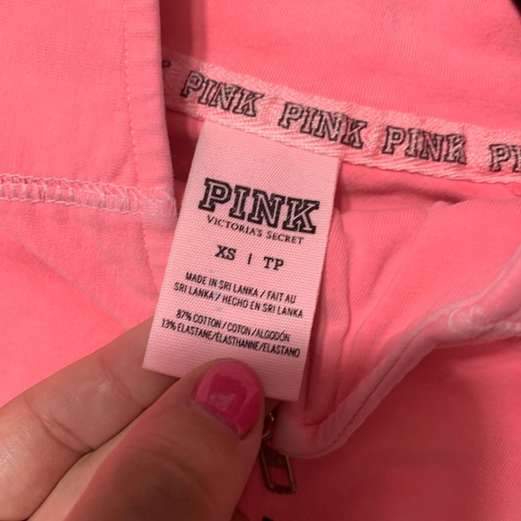 PINK Victoria's Secret Pink Half Zip Sweatshirt - Picture 3 of 6
